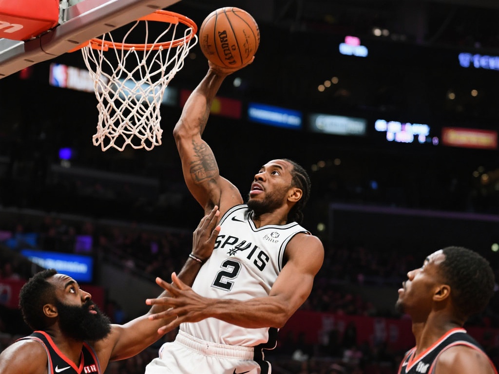 与哈登的快攻不同，科怀·伦纳德更擅长通过